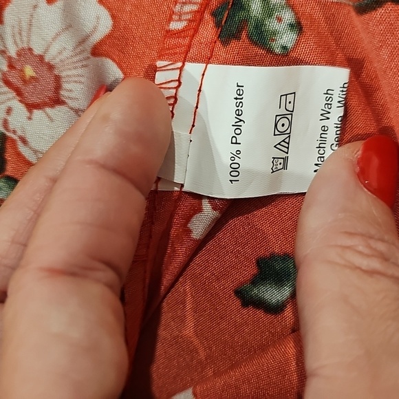 Shein floral bell sleeve rushed bust mini dress. Size M - Picture 9 of 9